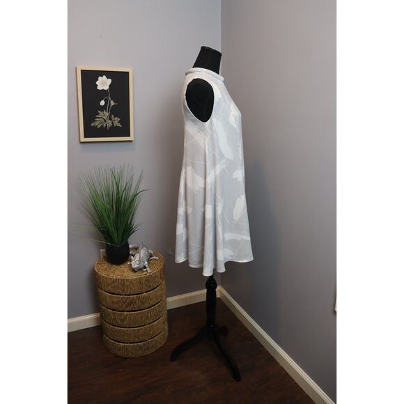 Keepsake Sun Up Grey Brushstroke Mini Dress Size Small Swing - Picture 4 of 5